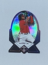 2020 TOPPS BEN BALLER CHROME RONALD ACUNA JR. DIAMOND DIE CUT BRAVES