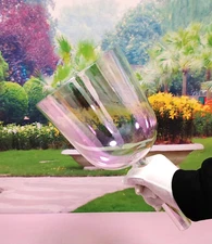 432Hz Cosmic Handle Sound Bowl F Heart Chakra Quartz Crystal Singing Bowl 6"