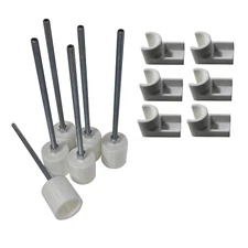 6 Weave Pole pegs & 6 Jump Cups Dog Agility Equipment, You Cut Poles to Length