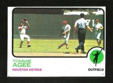 1973 Topps SET BREAK #420 TOMMIE AGEE NRMINT HOUSTON ASTROS (SB1)