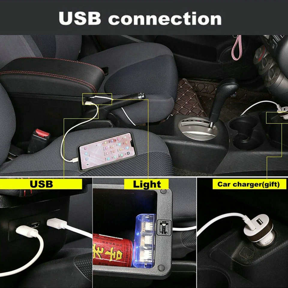 Caja de almacenamiento de consola caja de reposabrazos para Subaru BRZ/Toyota 86/Scion FRS 2013-2018 Foto 4 de 4