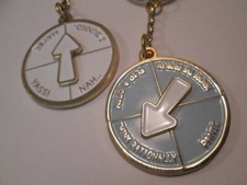 Make a Decision Keychain Key Ring w/ Spinner SET OF 2