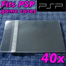 40x PSP UMD Playstation Portable Game Case Resealable Sleeve Bags Sleeves OPP