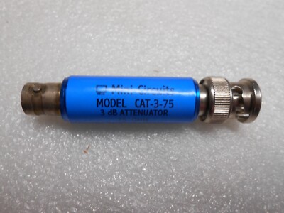 Mini-Circuits  Attenuator CAT-3-75, DC- 500MHz 3db BNC Coaxial Fixed