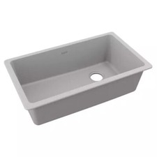 Elkay ELGU Quartz Classic 33" Undermount Single Basin Quartz - Greystone Color