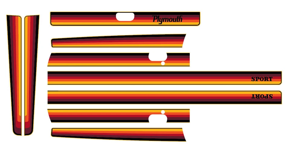 KIT DE CALCOMANÍAS CORPORALES PICKUP SPORTS PLYMOUTH ARROW Foto 2 de 3
