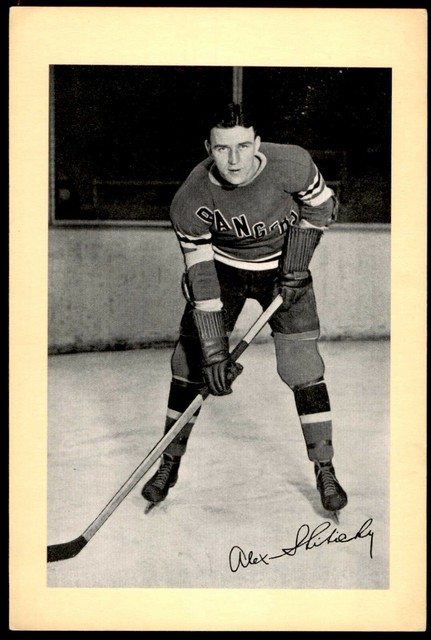 1934-44 Beehive Group I Photos #293 Alex Shibicky Rangers (ref 38)