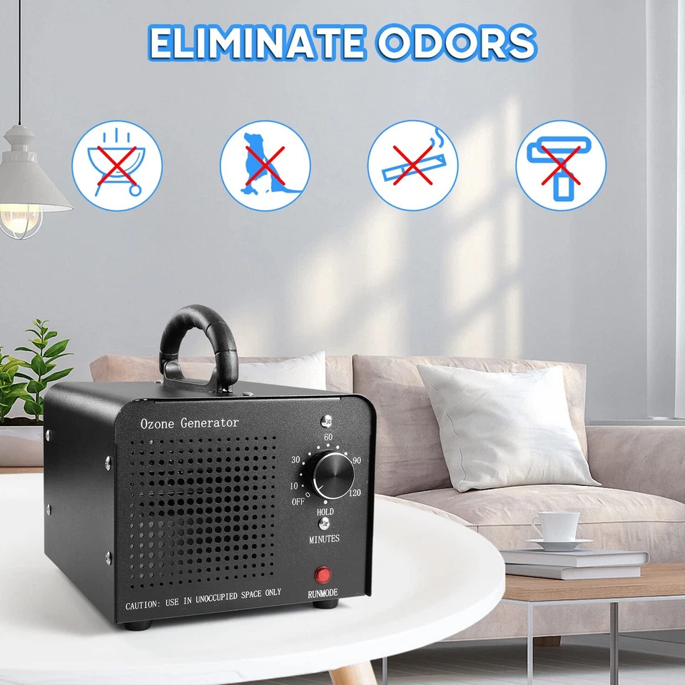 Máquina Generadora de Ozono 36000mg/h Hogar Industrial Purificador de Aire O3 Ozonizador 110V Foto 3 de 4