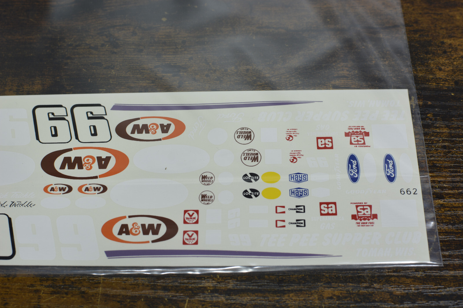 Model Car Racing Decals Dick Trickle 125 A&W ROOT BEER 99 Car (124