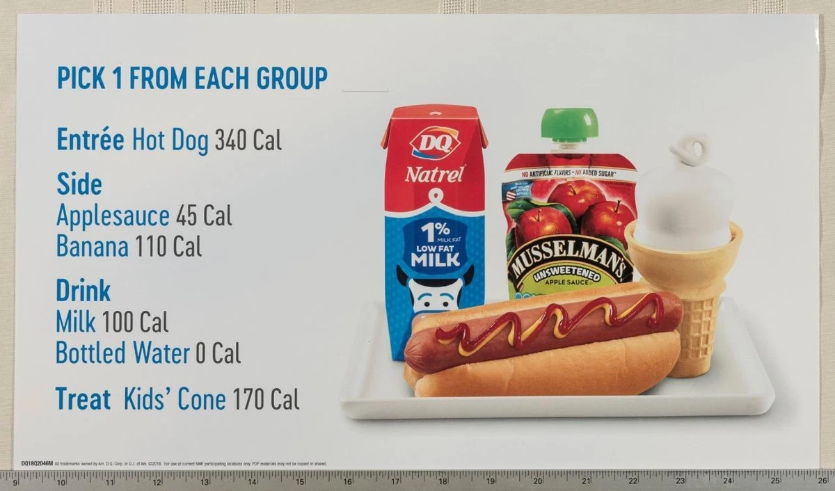 Dairy queen kids sale menu