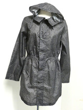 Golddigga Raincoat Animal Print In Charcoal Grey Uk Size 10 Bnwt New