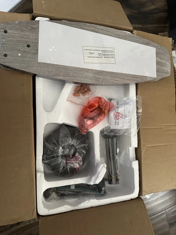 HYATECH 42 Inch. Modern Style Indoor Ceiling Fan Whit Dimmable Light And Control - Image 2 of 4