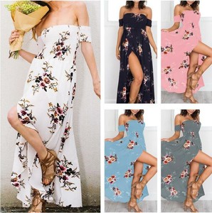 one shoulder beach dress