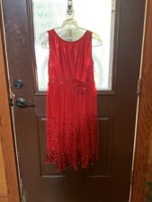 Theatricals For Every Stage Red Sequin Dress Costume Lyrical Valentines XL Child