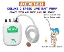 DELUXE** LIVE BAIT PUMP 2 SPEED FOR SEA FISHING BAIT BUCKET RAGWORM LUGWORM CRAB