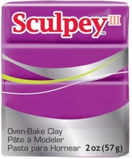 Sculpey III Polymer Clay 2oz- FUCHSIA PEARL