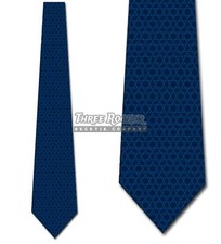 Star of David Subtle Blue Neckties Mens Hanukkah Passover Tie Holiday Ties NWT