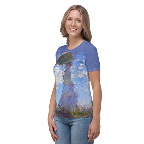 T-Shirt "Monet - Woman With a Parasol - 1875" Women's T-shirt - Picture 14 of 35