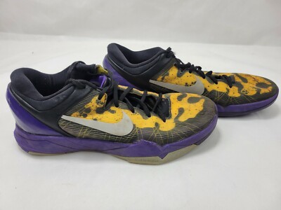 Nike Zoom Kobe 7 VII Poison Dart Frog Black Purple Mens Sneakers