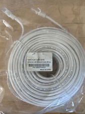 100ft RJ45 CAT5 CAT5E Ethernet Lan Network Patch Cable White 938210202X New