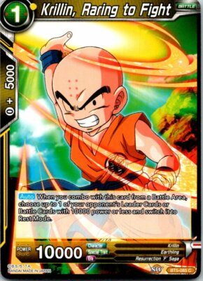 Krillin, Raring To Fight BT5-085 C Dragon Ball Super Card TCG X1