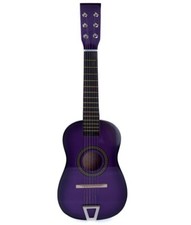 Acoustic Purple Guitar Wood Beginner Small Toy Gift Learning Music Instrument