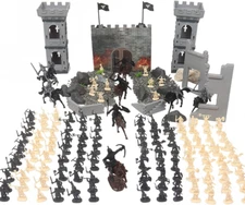 NSVJVY 254pcs/set Medieval Castle Knights Action 254PCS, As Picture Show 