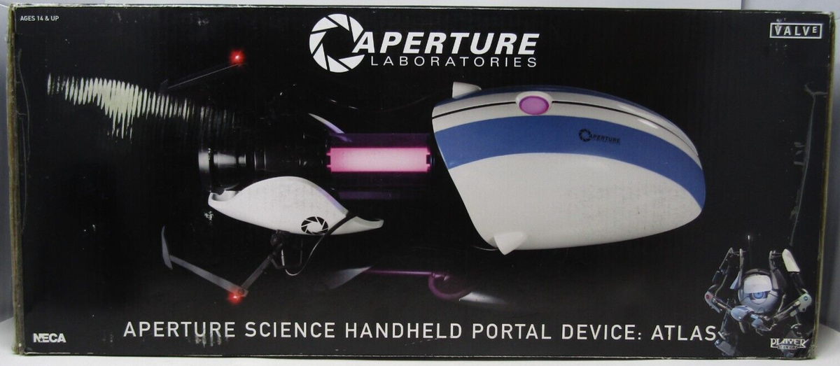NECA Aperture Science Handheld Portal Device Atlas Version w/Box