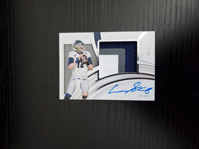 Carson Strong - 2022 Panini Immaculate Collegiate Premium Patch AUTO RC /99