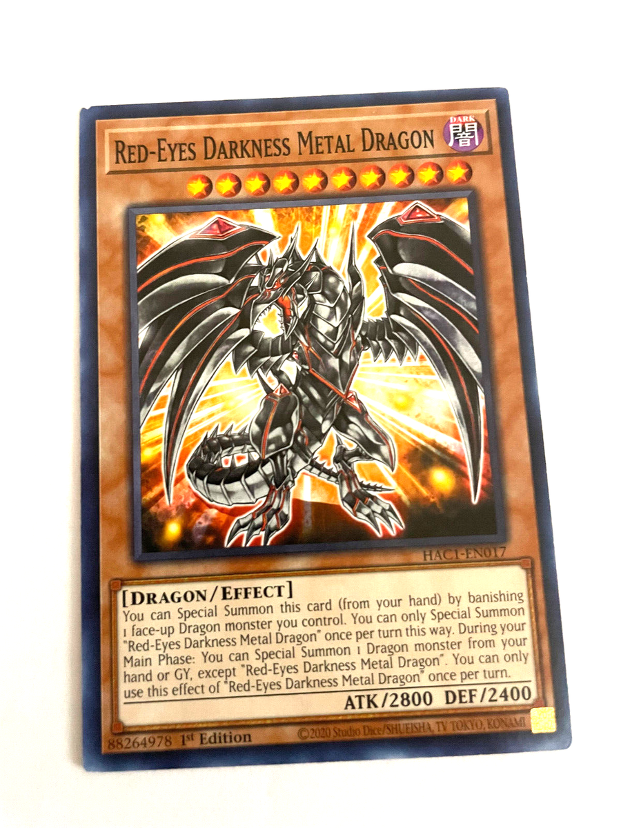 Red-Eyes Darkness Metal Dragon - HACI-EN017 - Common - 1st Ed - LP