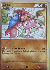 Gligar 49/90 Common HGSS Undaunted Pokemon Lightly Played