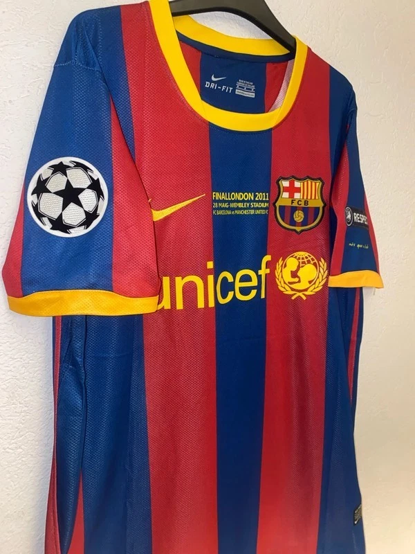 Camiseta Final da Liga dos Campeões Londres 2011 - Camisa Barcelona Retro UCL - Imagem 4 de 4
