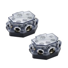 2pc Power Distribution Block Car Audio 1 in 5 Ways Out Car Audio Distribution...