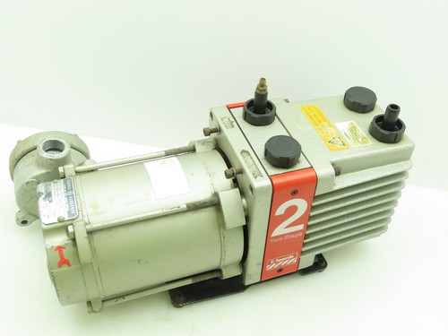 Edwards E2M2 Rotary Vane Dual 2 Stage Vacuum Pump 1.5CFM 1/3hp 3Ph 230/460V