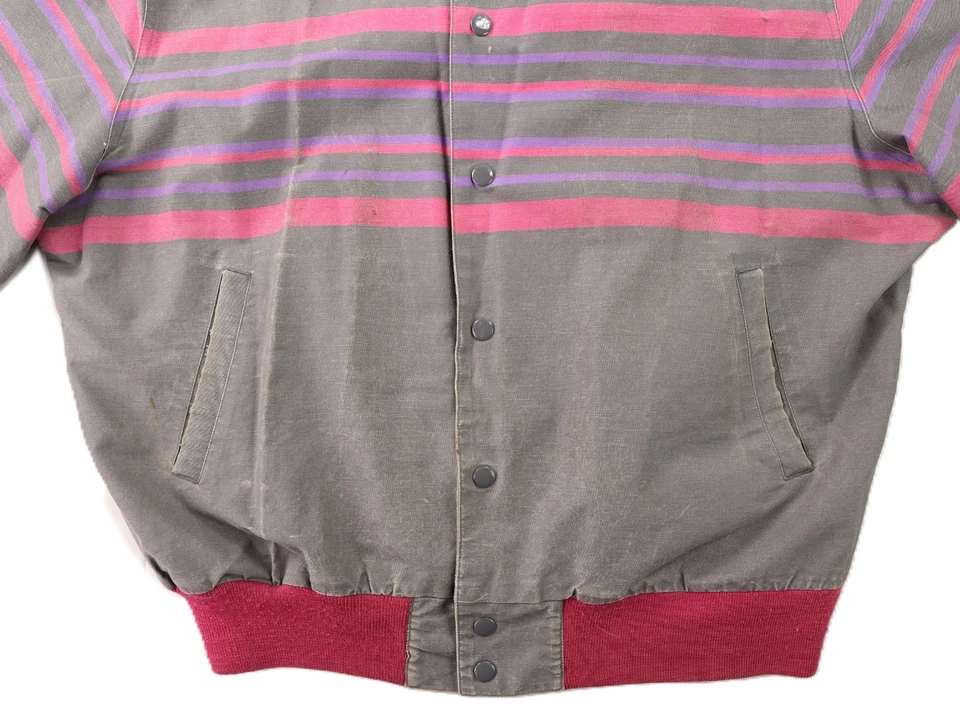 Abrigo Chaqueta De Lona BRUSHPOPPER Gris Rosa Grande De Colección Wrangler EE. UU. Para Hombre Foto 2 de 4