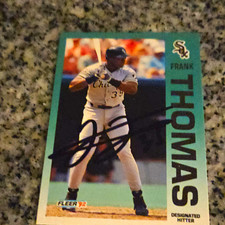 Frank Thomas Rookie Cards and Autograph Memorabilia Guide 34