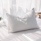 20"x30" Queen Goose Down Feather Bed Pillow Soft 100% Cotton Cover Hotel Quality