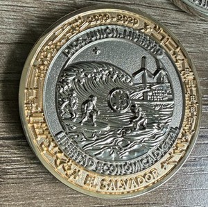 EL SALVADOR COMMEMORATIVE BIG COIN 2026 LIBERTAD ECONOMICA DIGITAL - DIAM 2"
