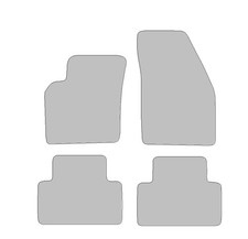 Tappetini adatti per Volvo V50 tipo MW, 545 (anno 2003 - 2012), robusto antracite