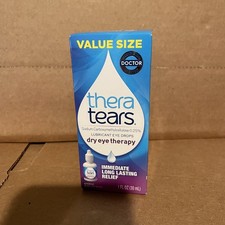 Thera Tears Dry Eye Therapy, Lubricant Eye Drops, Value Size 1 fl oz *EXP 02/27+
