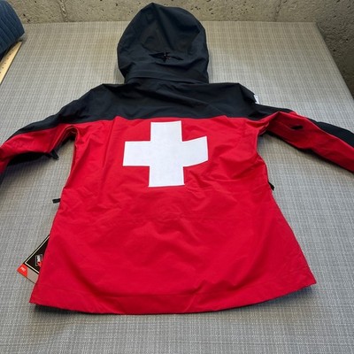 New Marmot Ski Patrol Jacket Large Gore-Tex Pro Red Black Snowboard Rescue Cross