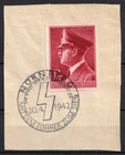1942 12+38pf on piece Third Reich Germany FDC Mi. 813 CV $360 Nuremberg Postmark