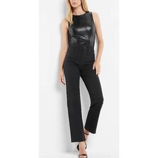 Express Body Contour bodysuit black faux crocodile, size medium, NWT, MSRP 58