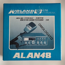 Midland Alan 48 Quarantotto BSX Old C.217.02 AM FM Radio Ricetrasmettore CB