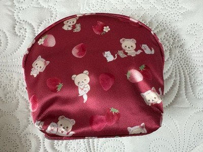 Rilakkuma Korilakkuma Strawberry Cat Pouch With Accessory Case Rare
