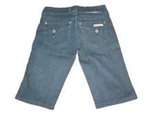 HUDSON Size 25 Mid Knee Length Dark Wash Flap Pocket Shorts