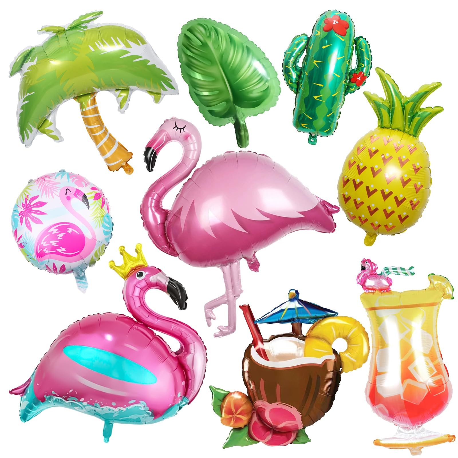 Décoration fête hawaïenne avec ballon en aluminium géant pour anniversaire à thème aloha