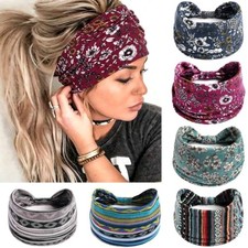 Boho Headbands - Non-Slip Stretch Printing - African Head Wraps - Daily