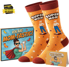 Funny Socks for Mom or Pregnant - Gifts for Mother'S Day with Greeting Card  Gi