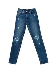 Levi's 721 Regular Fit Skinny Ankle Jeans Women's Size 27 Blue High Rise Stretch